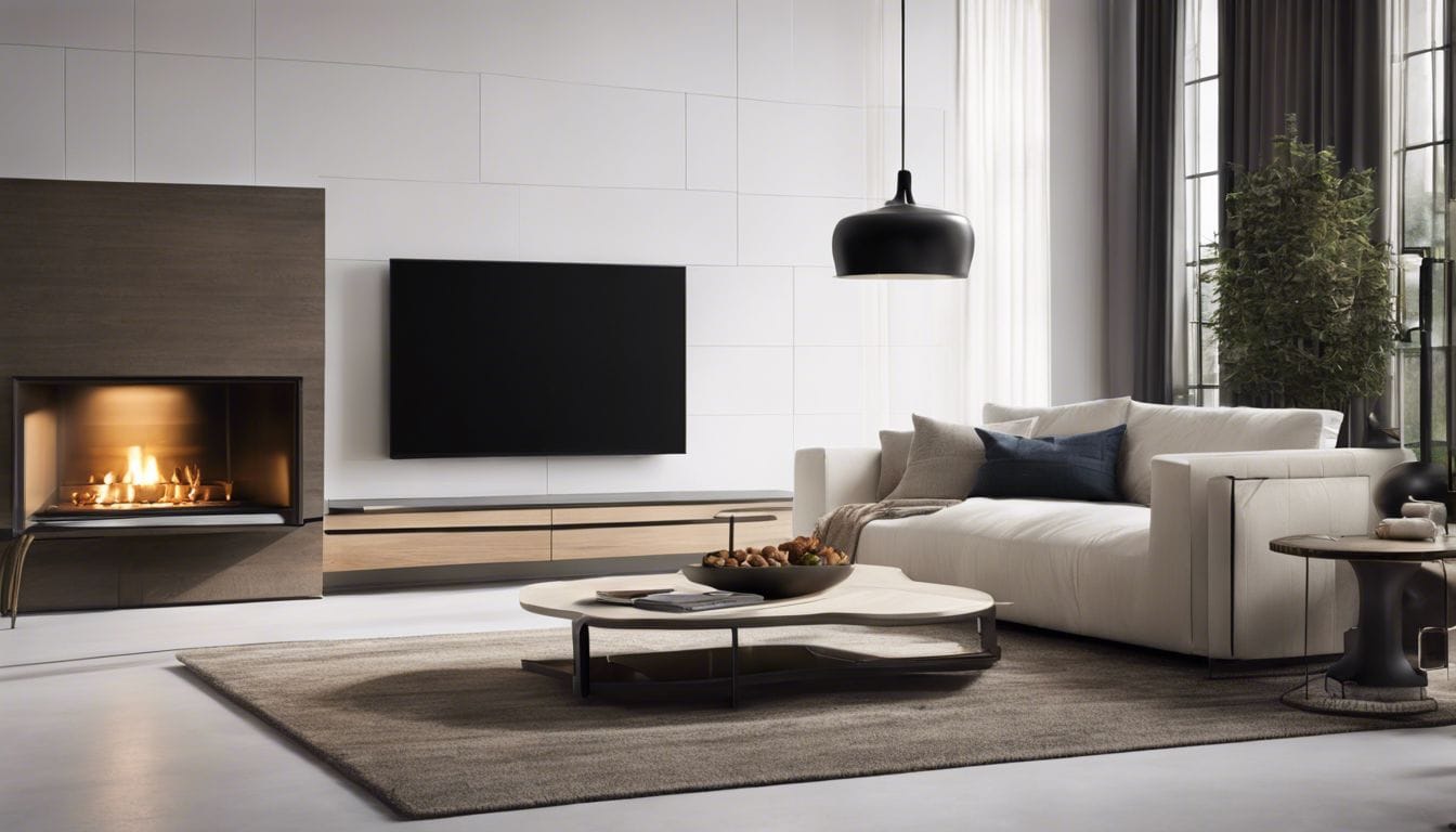 Een comfortabele woonkamer met de Zibro Kamin RCA 66 in gebruik. Een comfortabele woonkamer met de Zibro Kamin RCA 66 in gebruik.