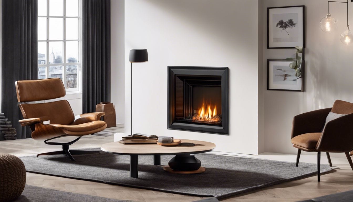 Een persoon past de Zibro Kamin RCA 66 aan in een gezellige woonkamer. Een persoon past de Zibro Kamin RCA 66 aan in een gezellige woonkamer.