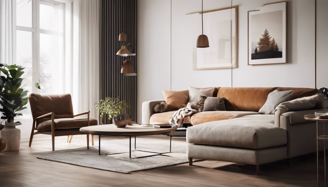 Een comfortabele woonkamer met een moderne Wehkamp elektrische kachel.