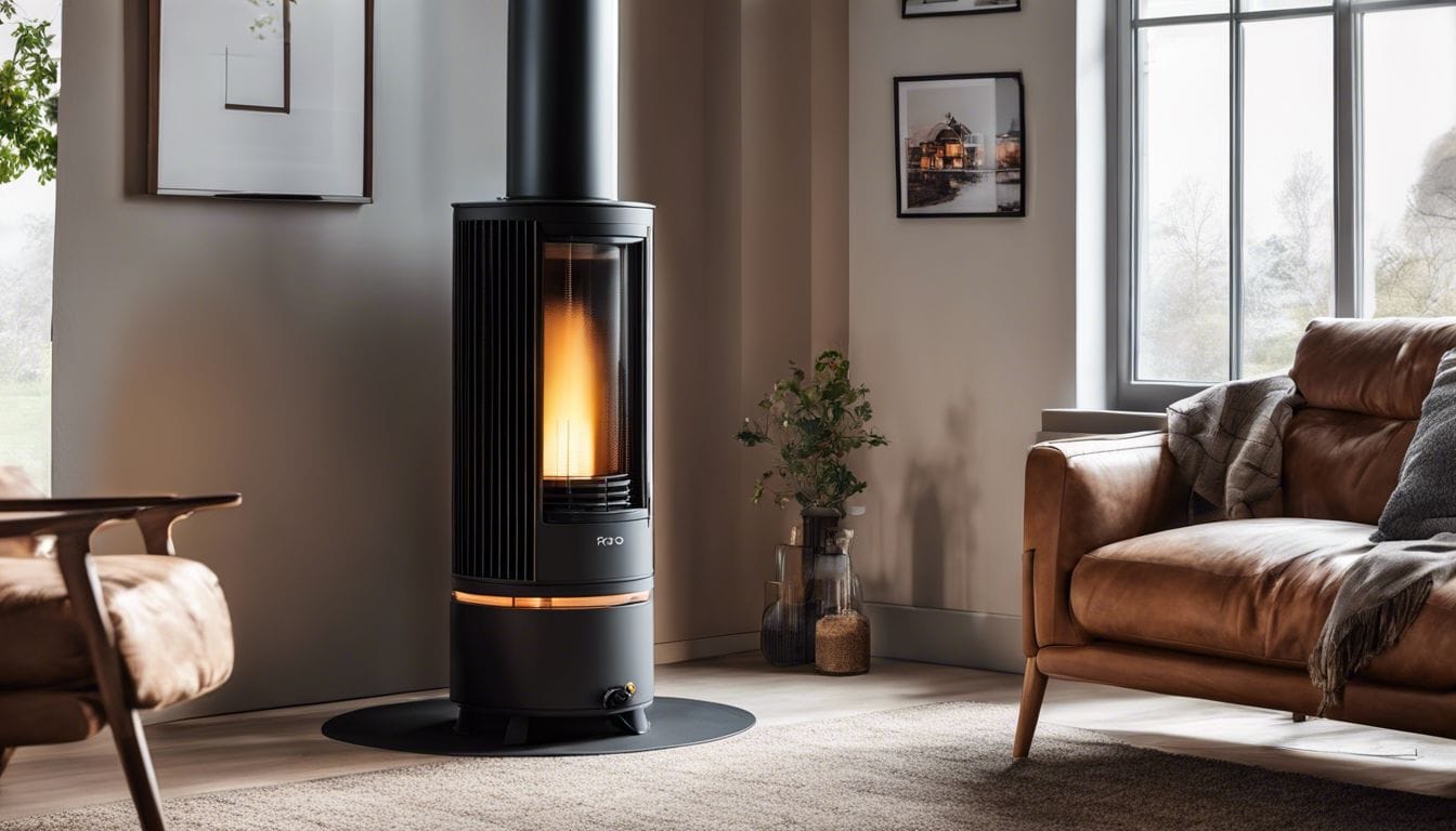 Een gezellige woonkamer setting met de Kero Petroleum Heater 3 0kw 360. Een gezellige woonkamer setting met de Kero Petroleum Heater 3 0kw 360.