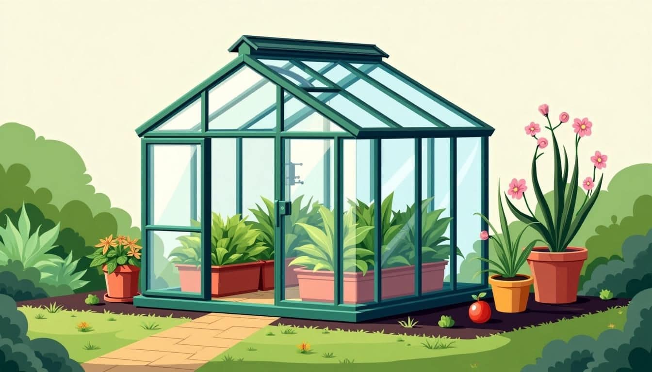 Een compacte, efficiënte kas voor thuis tuinieren. Een compacte, efficiënte kas voor thuis tuinieren.