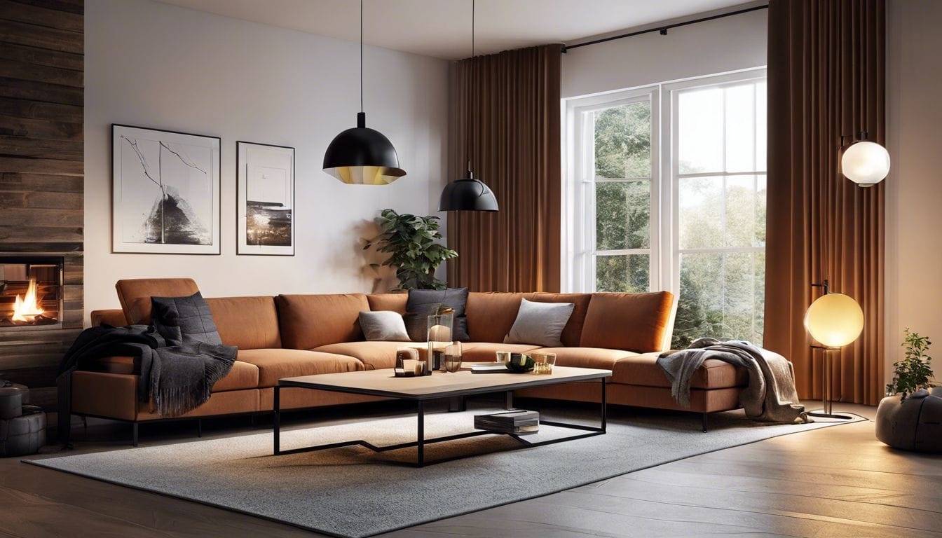 Een moderne woonkamer met de Qlima SRE 5035 C-2, gezellig en comfortabel. Een moderne woonkamer met de Qlima SRE 5035 C-2, gezellig en comfortabel.