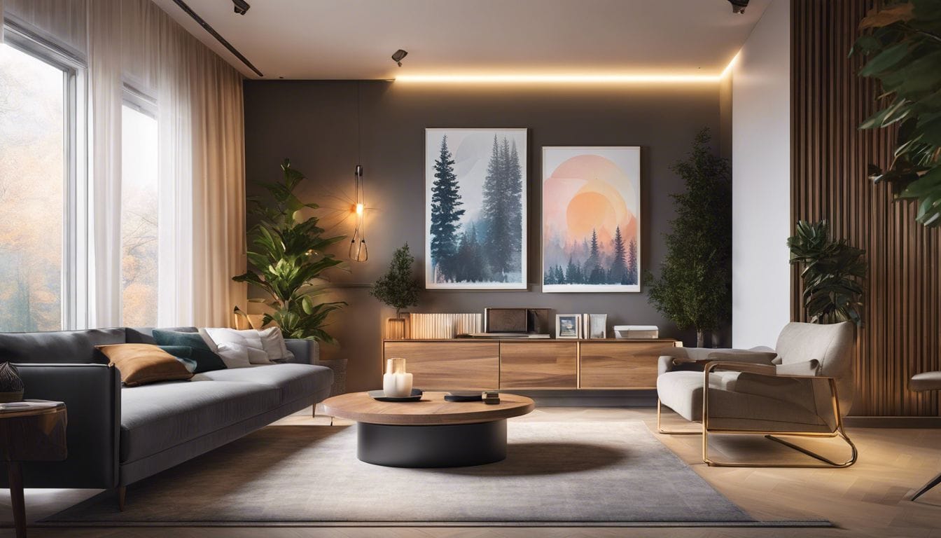 Een Zibro LC-140 laser verwarming in een gezellige woonkamer. Een Zibro LC-140 laser verwarming in een gezellige woonkamer.