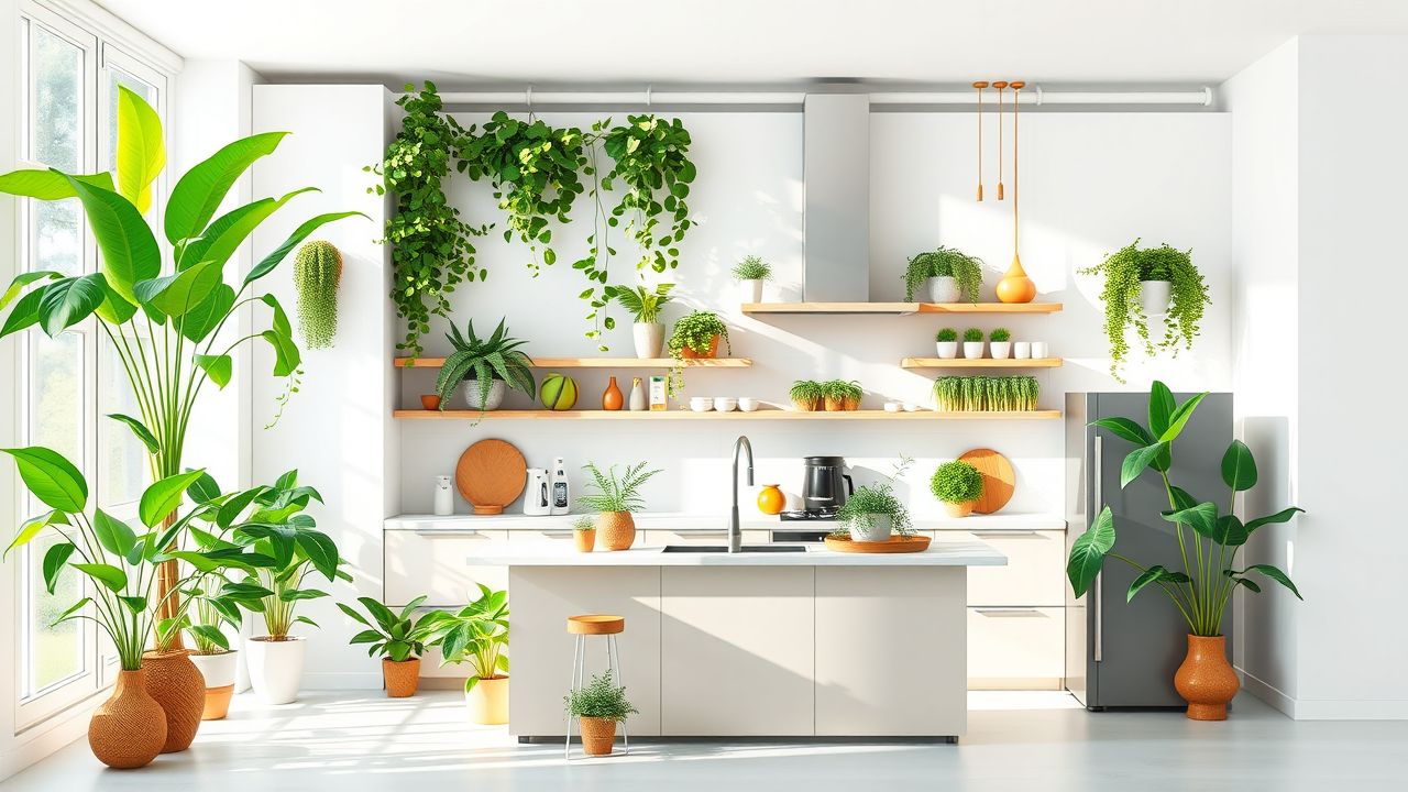 Een moderne keuken met nadruk op duurzaamheid en eco-vriendelijke producten.