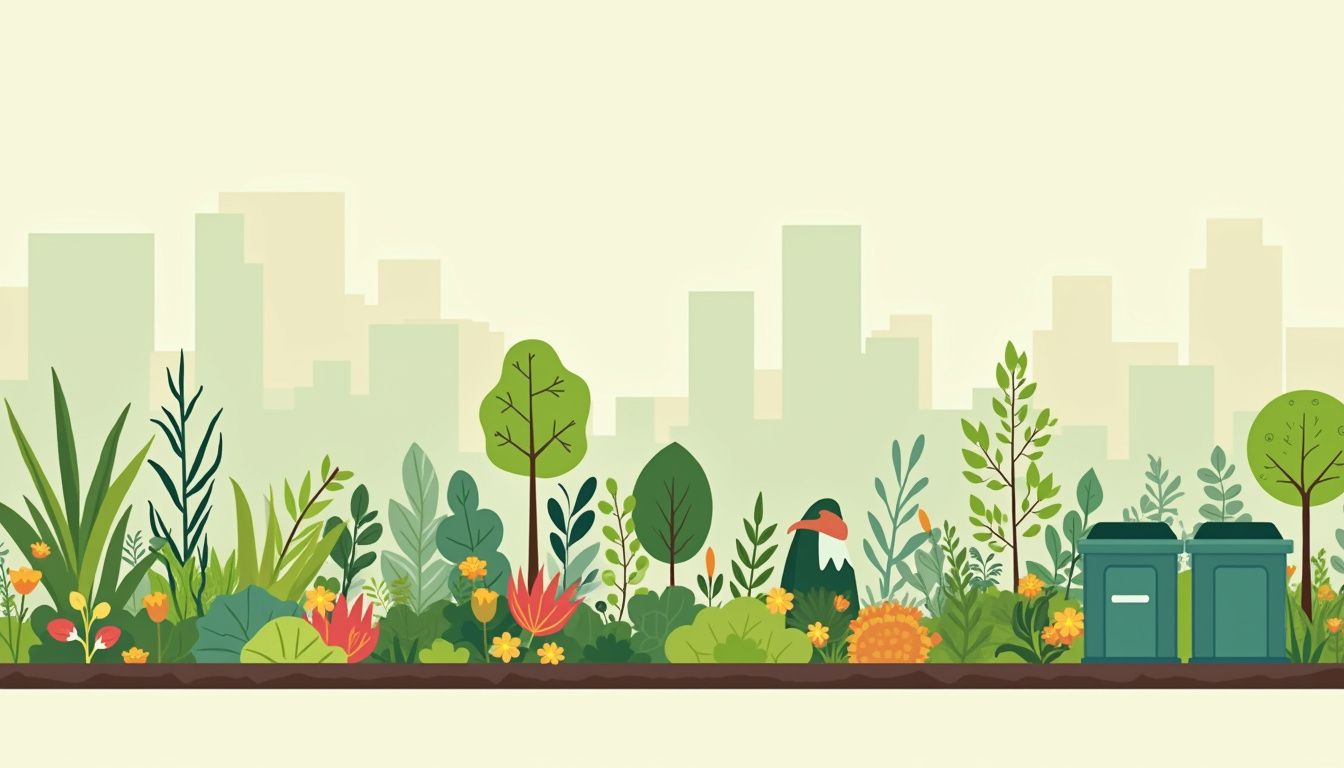 Een minimalistische, diverse stedelijke permacultuurtuin in België. Een minimalistische, diverse stedelijke permacultuurtuin in België.