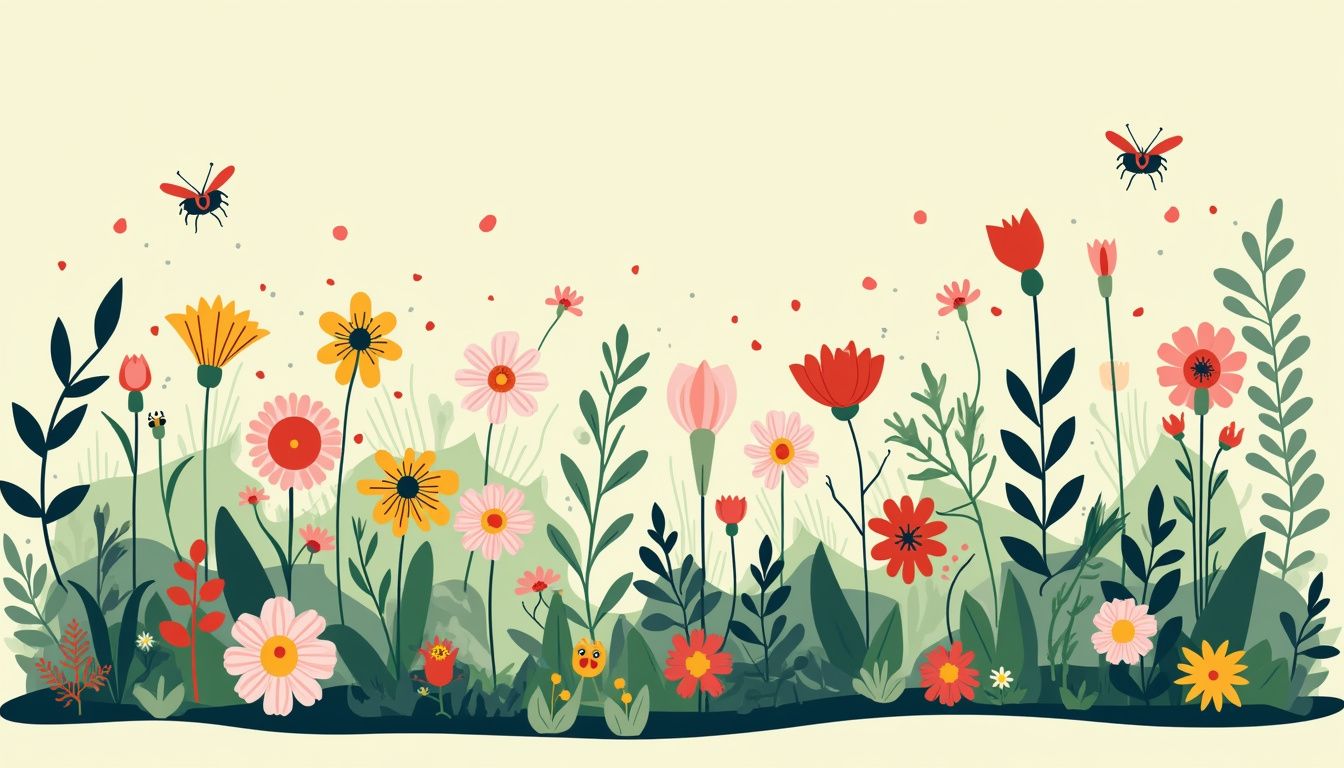 Een diverse permacultuur tuin in Zutphen, met planten, bloemen, en insecten.