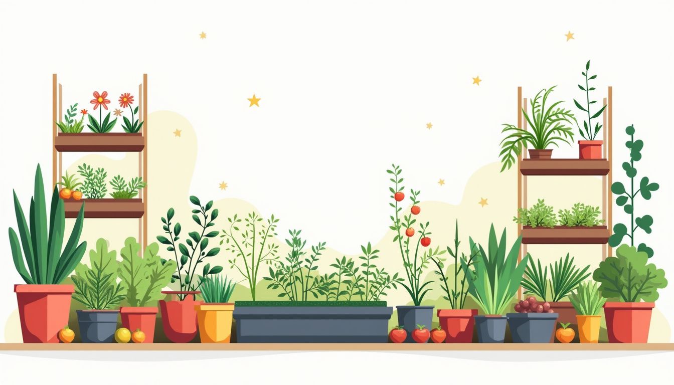 Een minimalistische flat design illustratie van een kleurrijke moestuin. Een minimalistische flat design illustratie van een kleurrijke moestuin.